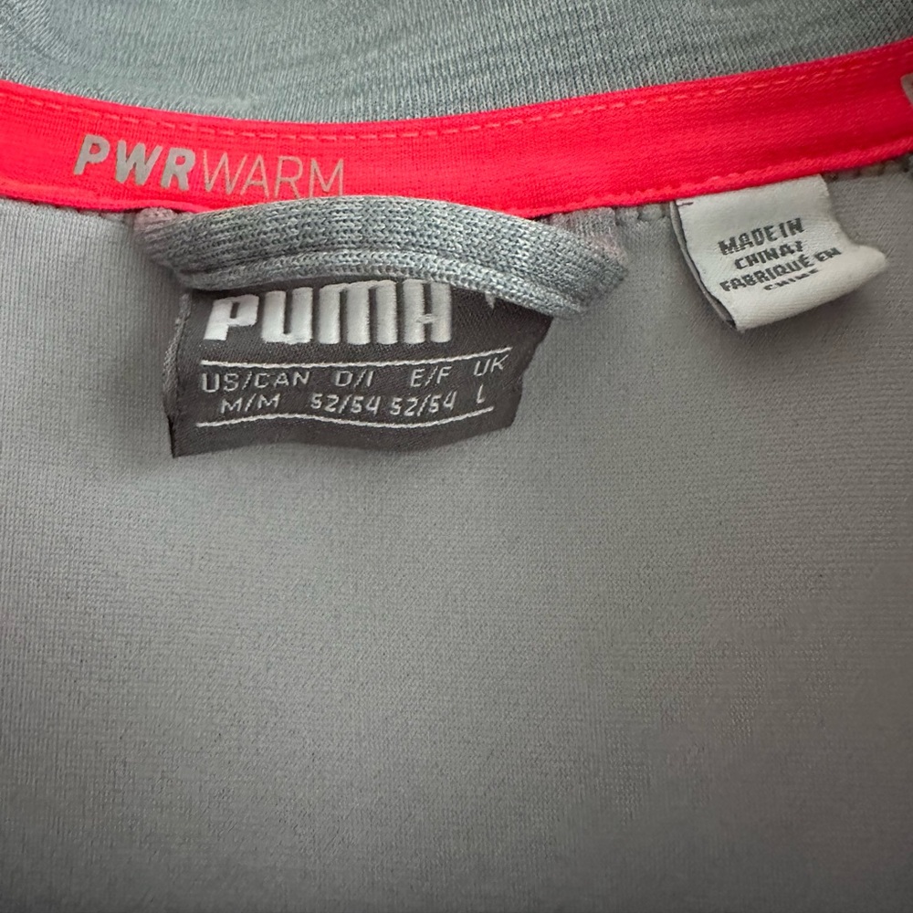 Puma Men's Gray Quarter-Zip Sweater - Picture 3 of 5